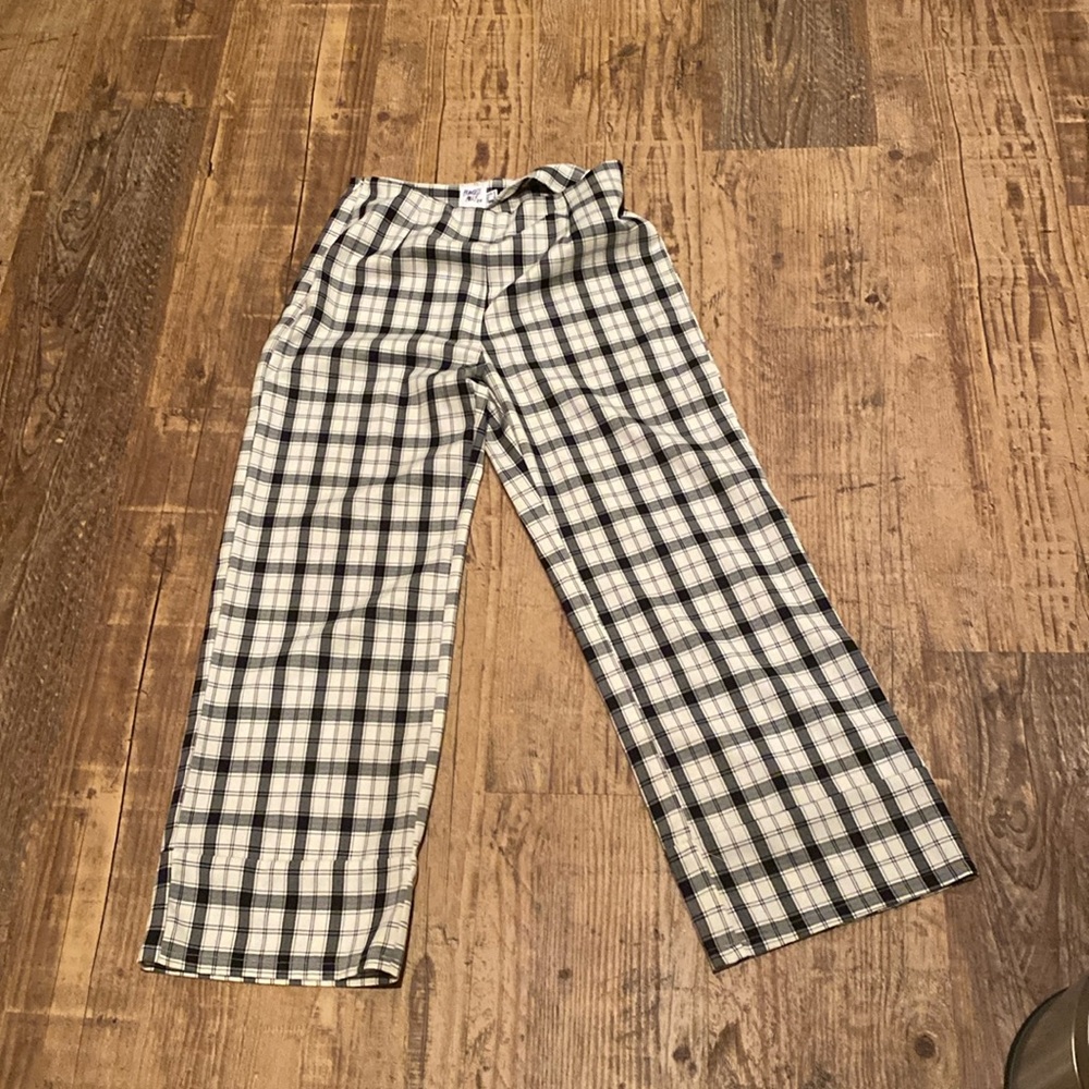Princess Polly Pants black and white trousers
